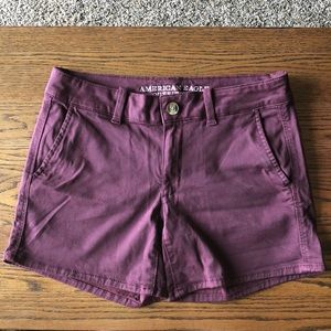 American Eagle Outfitters burgundy shorts